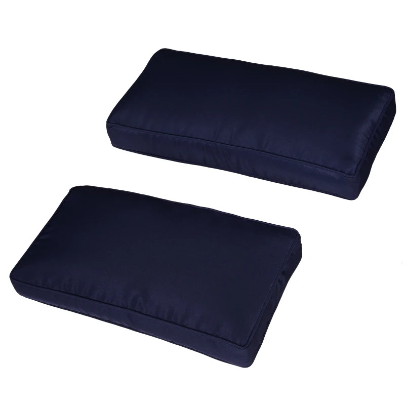 Outdoor Patio Rattan Sofa Set Cushion Polyester Cover Replacement- No Cushion Included Dark Blue